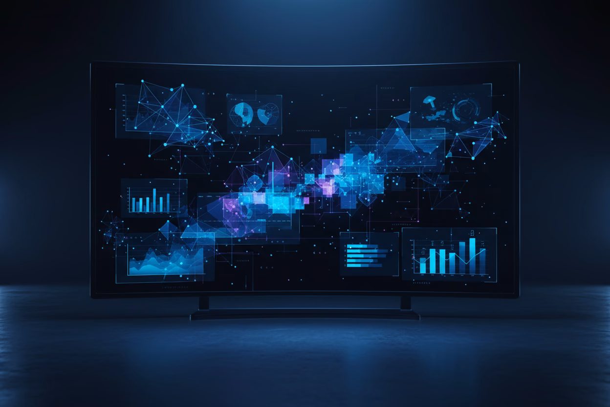 Inteligencia y Datos · Plataforma de Business Intelligence con dashboards predictivos y data lakehouse analítico.